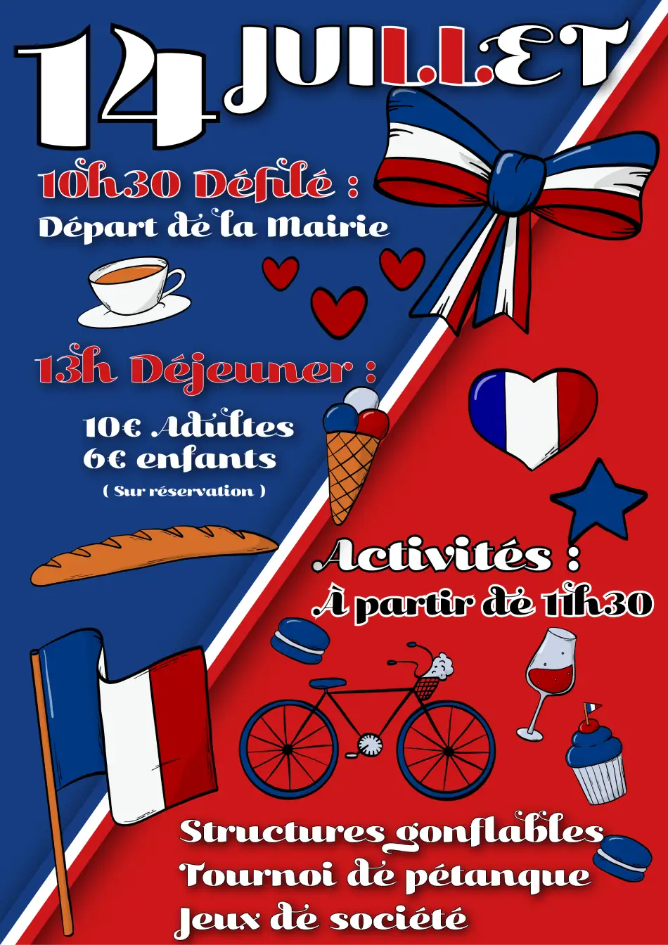 Affiche du 14 Juillet 2026 de Nibas